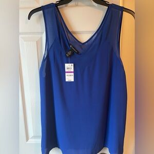 INC Elegant Blue Women's Sleeveless Top